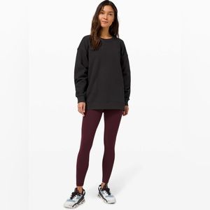 Lululemon Perfectly Oversized Crew Size 6 Black